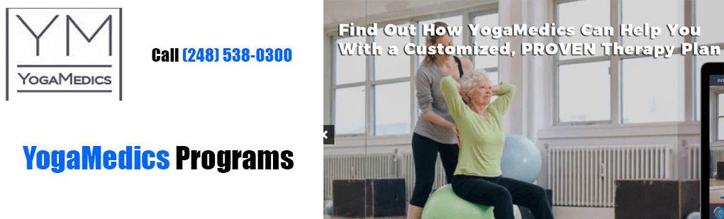 YogaMedics Programs - Designed by select clinical experts and specialists. YOGA MEDICS programs utilize the holistic benefits of yoga practice in a medically oriented, results-based model.. Yoga holistic benefits, RYT training, military yoga in Ann Arbor, Troy, Royal Oak, West Bloomfield, Birmingham, Michigan.